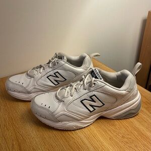 New Balance White and Black Athletic Shoes